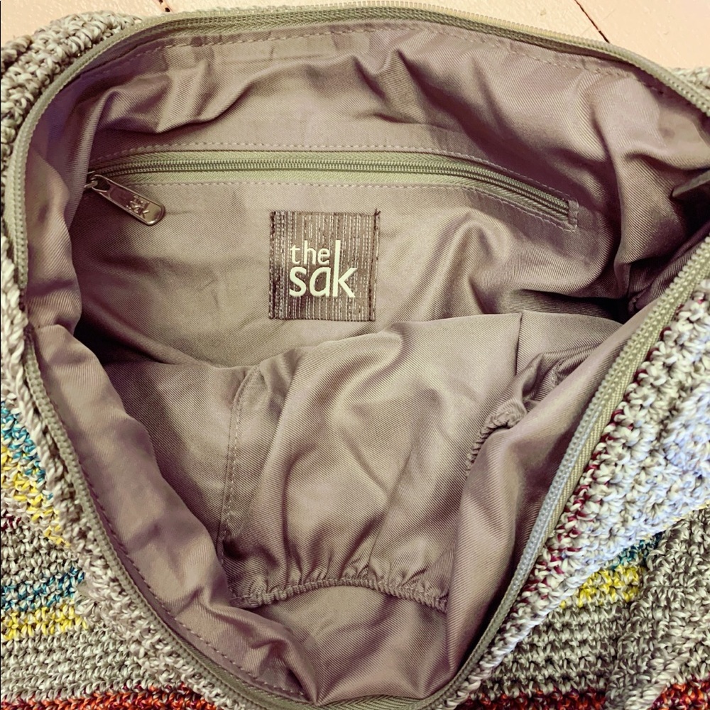 The Sak Belle Crochet Striped Tote - Picture 5 of 10